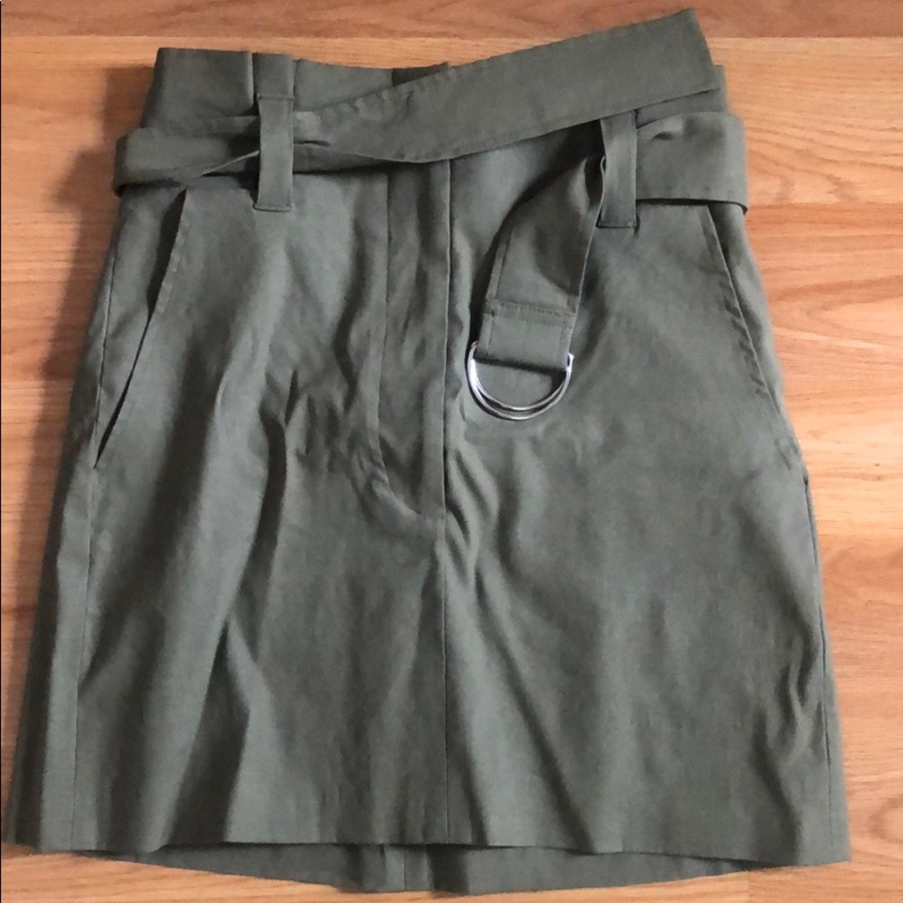 ALC Khaki Belted Skirt